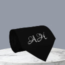 Recherche de témoins cravates Monogrammé