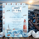 Recherche de ahoy baby shower invitations Baleine