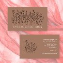 Recherche de fleurs sauvages cartes visite Customer