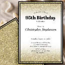 Recherche de de 95 ans anniversaire invitations Typographie