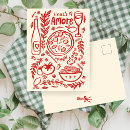 Recherche de nourriture italienne cartes postales Amour