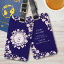 Recherche de fleur rose bagages étiquettes Girl