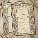 Recherche de parchemin vintage invitations Élégant