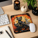 Recherche de chat halloween tapis souris Maison hantée