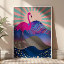 Recherche de rose flamant posters Abstrait