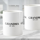Recherche de nouvelle mamie tasses Typographie