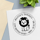 Recherche de lion tampons encreurs Illustration