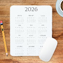 Zoek naar bureau kalender muismatten Zwart wit