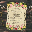 Recherche de dîner vintage invitations Dîner d'action de grâces