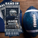 Recherche de billet de anniversaire invitations Football américain