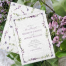 Recherche de fleurs violettes vintage invitations Bride