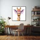 Recherche de girafe rose posters Animal