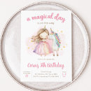 Recherche de licorne invitations Fille