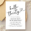 Recherche de sur 30 ans invitations Minimaliste