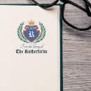 Recherche de bleu couronné autocollants Monogramme