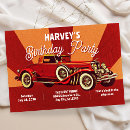 Recherche de voiture rouge classique invitations Rétro