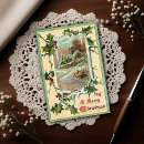 Recherche de baies de houx cartes postales Neige