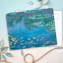 Zoek naar waterlelies briefkaarten Claude monet
