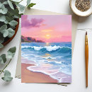 Recherche de pastel rose cartes postales Aquarelle