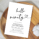 Recherche de quatre vingtième anniversaire invitations Minimaliste