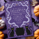 Recherche de de de chat halloween invitations Sorcière