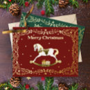 Recherche de cheval noël cartes Rouge