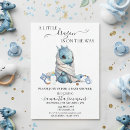 Recherche de dragon baby invitations Bleu