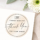 Recherche de police cursive autocollants Merci pour votre achat
