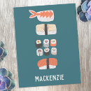 Zoek naar japanse notitiekaarten Sushi