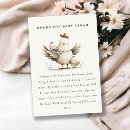 Recherche de poule et poussins invitations Mignon