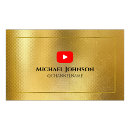 Recherche de la publicité cartes visite Youtuber
