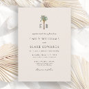 Recherche de palmier mariage invitations Couple