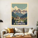 Zoek naar italiaanse alpen posters Cortina d'ampezzo