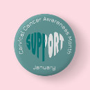 Recherche de cancer col badges Sensibilisation