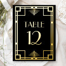 Recherche de gatsby cartes postales Noir et or