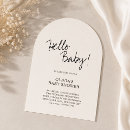 Recherche de arrivée de bébé invitations Minimaliste
