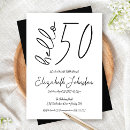Recherche de style classique invitations Noir et blanc