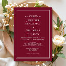 Recherche de rouge mariage invitations Pour elle