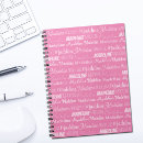 Recherche de girly carnets Typographie