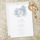 Recherche de toile mariage invitations Bleu et blanc