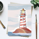 Recherche de phare rouge cartes postales Blanc