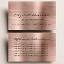 Recherche de rose gold cartes visite Métal brossé