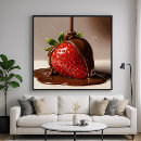 Recherche de fraise de chocolat art Nourriture