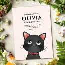 Recherche de pattes de chat invitations Fête d'anniversaire pour enfants