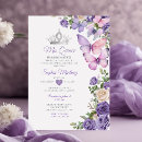 Recherche de de lavande anniversaire invitations Papillon