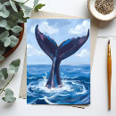 Recherche de queue de baleine cartes postales Aquarelle