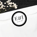 Recherche de style vintage autocollants Noir et blanc