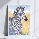 Recherche de rayures de zèbre posters Blanc
