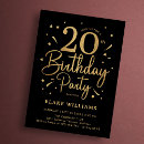 Recherche de anniversaire 20 ans cartes invitations Moderne