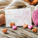 Recherche de forme de coeur invitations Mother to be